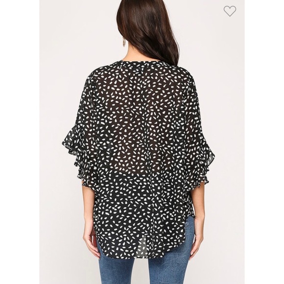 Black White Blouse by Gigio - Picture 12 of 14